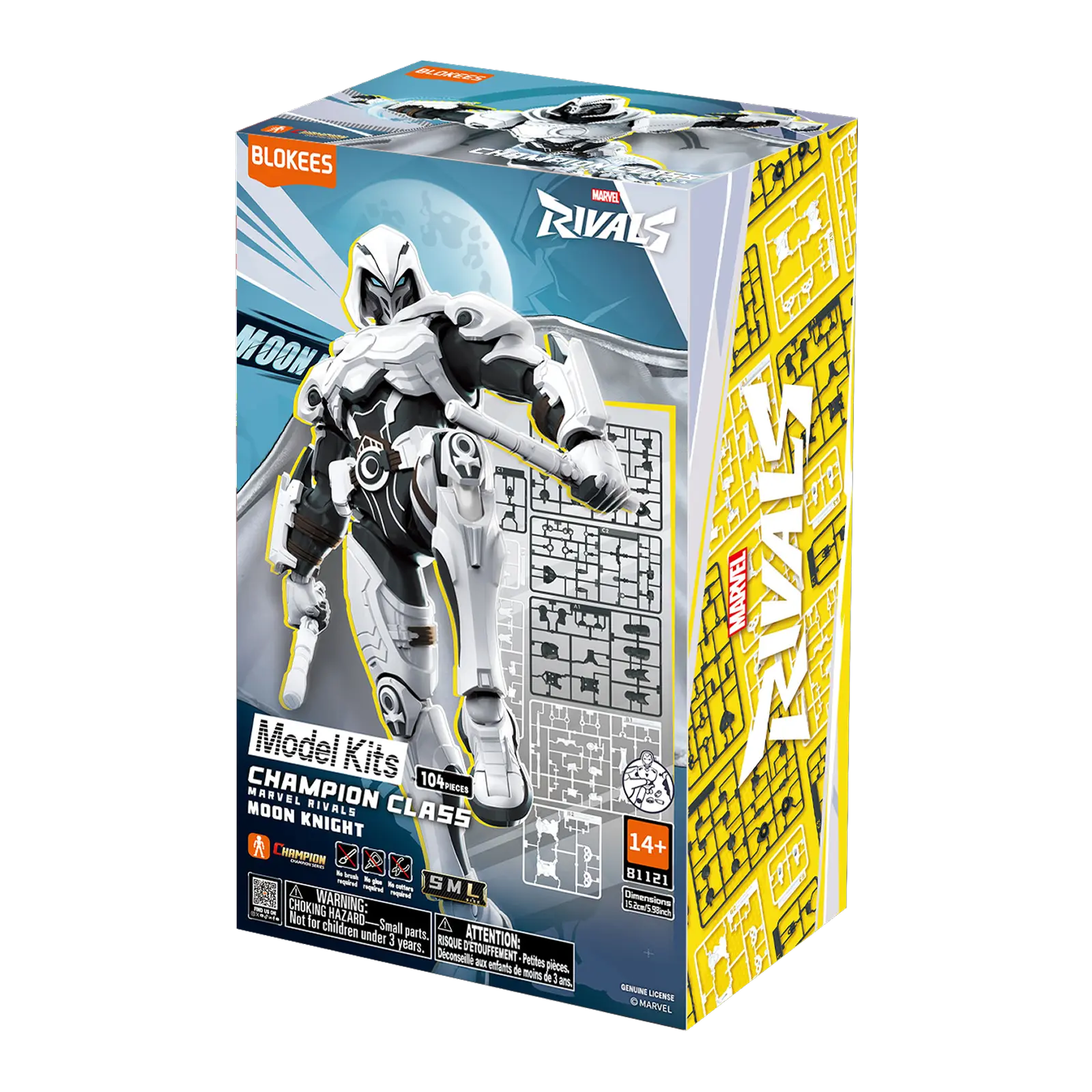 Marvel Rivals Champion Class 10 Moon Knight Model Kits | Blokees - Image 6
